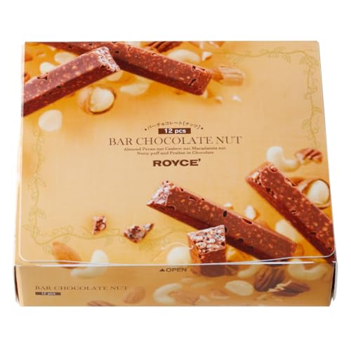 ROYCE' Nutty Bar Chocolate [Pack of 12] 12 Pieces (x 1)