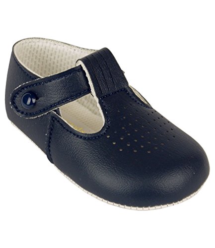 baby boy navy t bar shoes