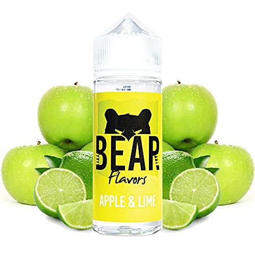 BEAR Flavors - Apple Lime | 100ML | Nikotinfrei: 0mg | 70VG/30PG | E-Flüssigkeit für elektronische Zigaretten | Vape | E…