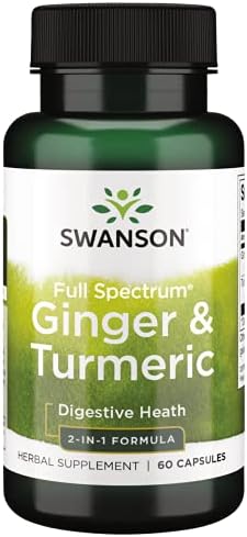 Swanson Full Spectrum Ginger & Turmeric 60 Capsules