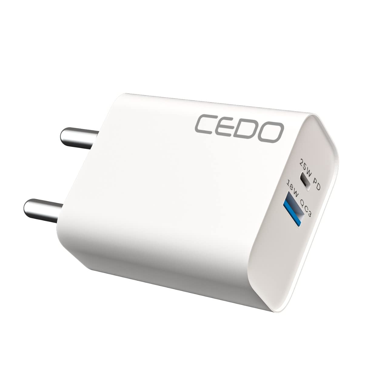 CEDO 25W Dual Port | USB A+USB C | 25W PD+18W Wall Charger Travel Adapter for Samsung & iPhone 14/13/12/11 |Type-C to C Power Delivery Fast Charging Compatible for All Smart Phones-White (B0BFRHQF4G) Amazon Price History, Amazon Price Tracker