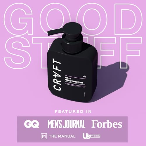 CRVFT Daily Leave in Conditioner For Men [OIL] | Men's Hair Moisturizer | Hair Oil For Men | For Dry and Damaged Hair (Thick, Curly, Frizzy, Long, & More) | Scented | (3oz) PM