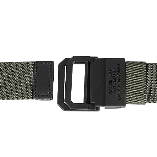 Sportmusies Adjustable Military Style Nylon Elastic Belt for Women & Men, Casual Belt with Double Ring Buckle2