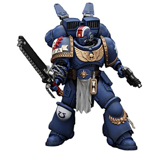 JOYTOY Warhammer 40k Space Marine 2,1/18 Action Figure Ultramarines Lieutenant Titus 5-inch Collectible Gifts,Toys for Kids 15+ and Adults