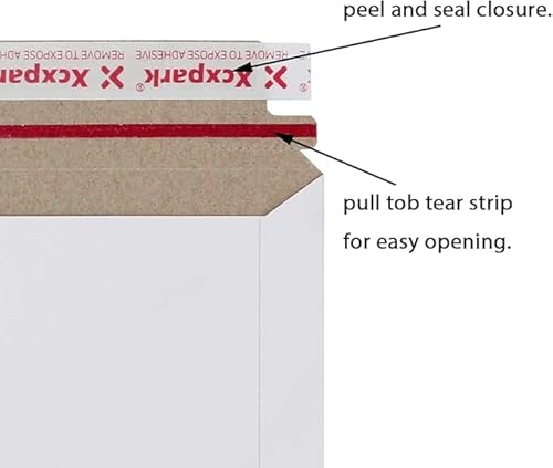 Xxcxpark Envelope com fecho de segurança de 15 x 23 cm, envelope autovedante para cartões de convite