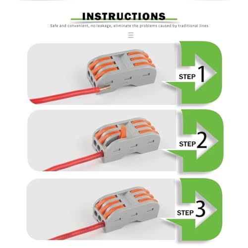 Bloque de terminales eléctricos con palanca SPL para empalmes de cables sin herramientas 6