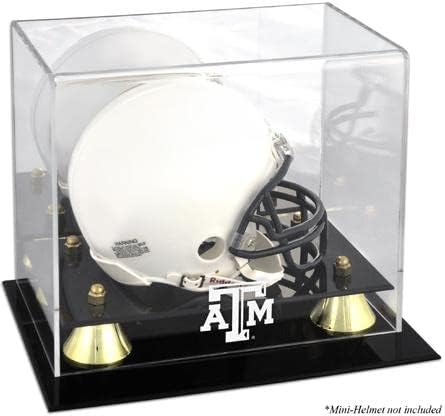 Texas A&M Aggies Logo en Classic Logo Mini Helmet Display Case - College Mini Helmet Free Standing Display Cases ''Case Only''