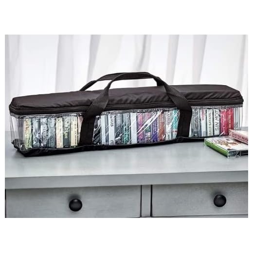 Imperius Cassette Tape Bag(4 Pack)-Organizer-Carrier-Storage-Dust,Moisture Free-Hold 30