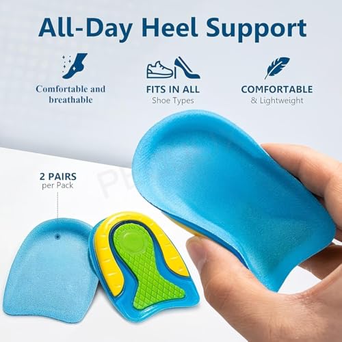 Image of Gel Heel Cups Silicone Heel Pad for Heel Ankle Pain, Heel Spur Shoe Support Pad for Men and Women Shock Cushion Pad