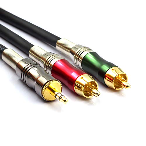 Cable adaptador 3.5mm a doble RCA para solucionar la falta de bluetooth en tu amplificador