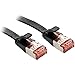 Price comparison product image LINDY Cat.6 U/FTP Flat Patch Network Cable, Black, 1 m