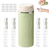 Botellas dispensadoras de viaje reutilizables 4 en 1, botellas de viaje para...