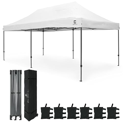 CAPHAUS 10ft x 20ft Commercial Grad Pop Up Outdoor Canopy