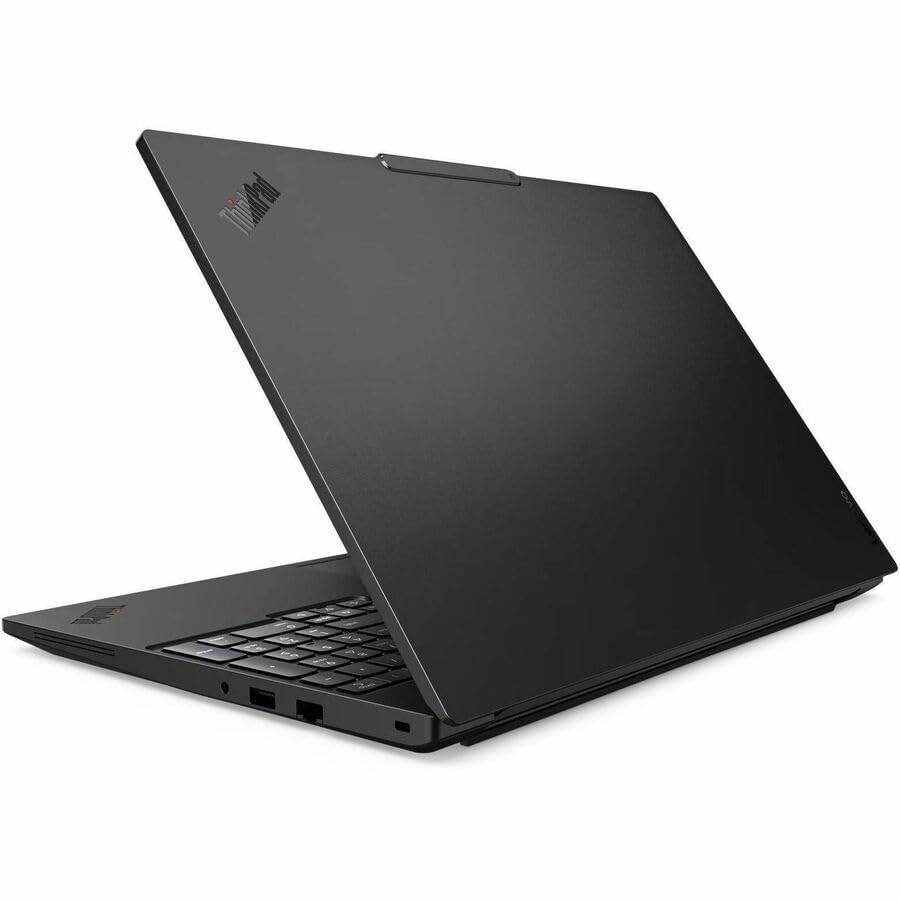 Image of Lenovo ThinkPad T16 Gen 5 21WT0064US 16 inch Copilot+ PC Notebook - WUXGA - 60 Hz - Intel Core Ultra 7 Series 3 355-32 GB - 512 GB SSD - English Keyboard - Black - Intel Chip - 1920 x 1200 - Windows 11