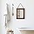 Emaison 16 X 12 Inch Rustic Wood Framed Wall Mirror with Hanging Rope for Farmhouse Decor, for Entryway, Bedroom, Bathroom, Dresser, Brown