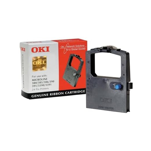 OKI Farbband 09002309, für ML-380/385 / 390/391 / 3390/3391, Nylon schwarz