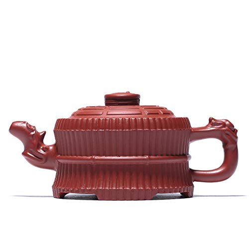 Image of Teapot 9Oz Chinese Zisha Clay Dahongpao Pottery Handmade Tea Pot Ceramics Purple Sand Mud Kungfu Kettle