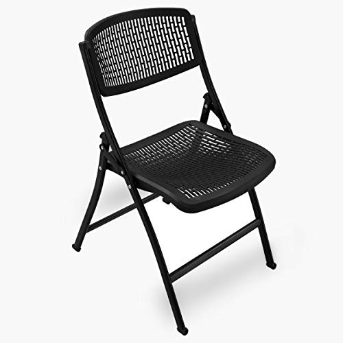 Image of Home Centre Metal Mid Back Ergonomic Without Cushion Chair (White)