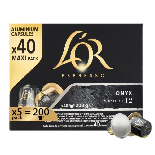 L'OR Espresso Café Onyx | 200 Cápsulas | Amazon Exclusive