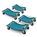 Produktbild BITUXX® 4 Stück Rangierhilfe für PKW Auto Rangierroller Rangierheber Wagenheber Roller Belastbar bis 450 kg pro Rangierroller