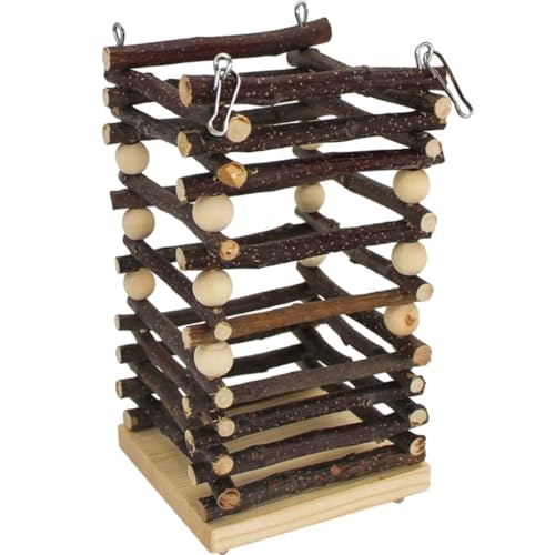 Comedero de madera para conejos con sistema anti-atragantamiento por comer rápido 2