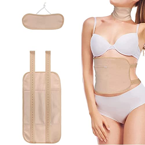 Paquete De Aceite De Ricino,Paquete De Aceite De Ricino De Tpu Kit De Compresión De Cuello De Cintura Antifugas Para Desintoxicación Del Hígado Insomnio, Estreñimiento, Menos Desorden, Sin Calor