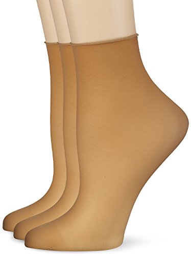 Hudson Damen 030046 Socken, 20 DEN, Beige (Skin 0014), 35/38 (3er Pack)