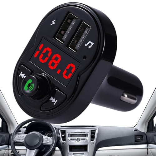 Per Auto - Trasmettitori Fm Per Lettore Mp3, Caricabatteria USB Da 12 Porte Doppie Da 24 V Per Auto | Plug-in Semplice Con Display LED, Chiamate In Vivavoce, Ricevitore Radio Wireless