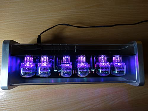 Chronix Nixie Clock With 6 Iv22 Vfd Tubes, Remote Control, Aluminum Case, Rgb Led, Alarm #TOP7