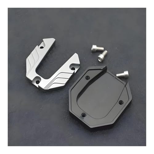 Plaque de support latérale moto avec base antidérapante élargie - 4