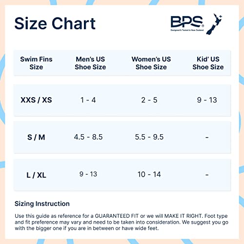 Bps Swim Fins - Open-Toe And Open-Heel Design - For Free Diving, Snorkeling, Scuba Diving - Adjustable Swim Flippers For Kids And Adults - Unisex - With Carrier Bag (Translucent Yellow Green - Xxs/Xs) #TOP1