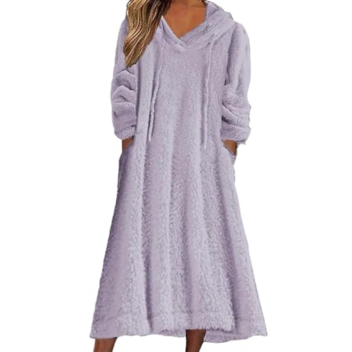 Robe sweat-shirt femme longue pour rester au chaud tout en restant élégante