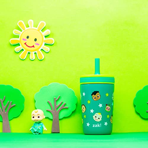 Image of Zak Designs CoComelon Kelso Toddler Cups For Travel or At Home, 12oz Vacuum Insulated Stainless Steel Sippy Cup With Leak-Proof Design is Perfect For Kids (JJ, Cody, Nina)