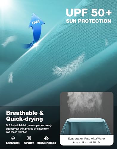 Men's Sun Protection Long Sleeve Shirts UPF 50+ - Image 5