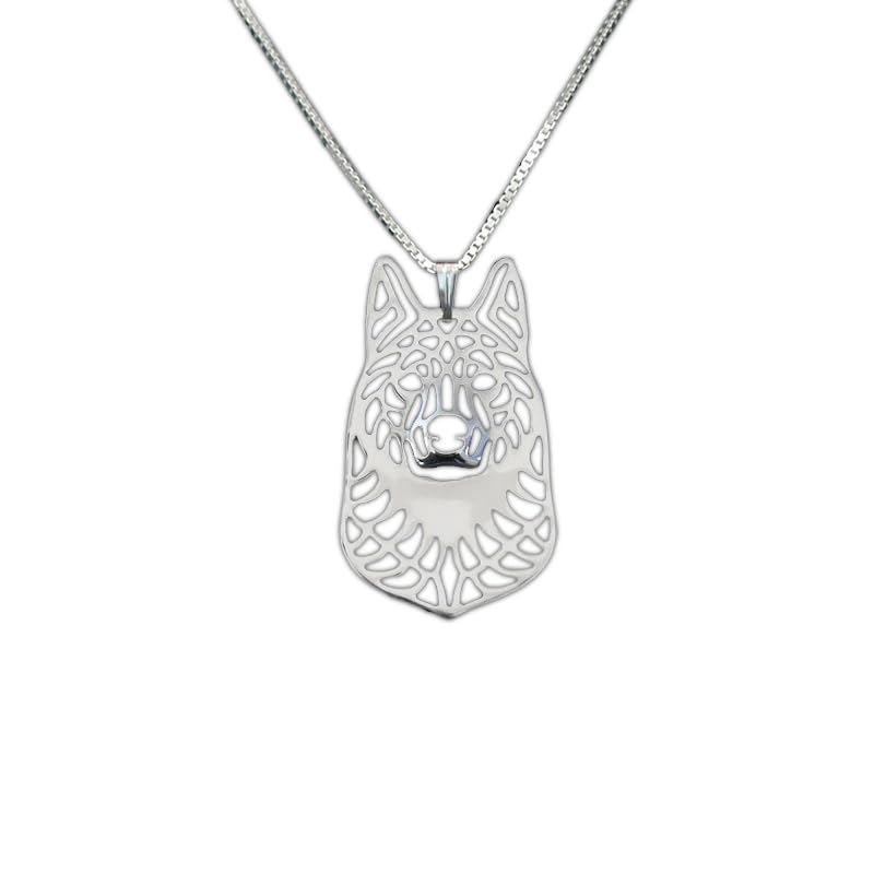 925 Sterling Silver Norwegian Elkhound Pendant Necklace Gift For Dog Lovers Dog Necklace Pet Jewelry Dog Memorial Dog Keepsake Personalized Gift Pet Personalized Animal Jewelry Unique Birthday Gift