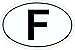 Produktbild Aufkleber F-Schild 115 x 170 mm Deutschland Fanartikel Olympia ~~~~~ schneller Versand innerhalb 24 Stunden ~~~~~
