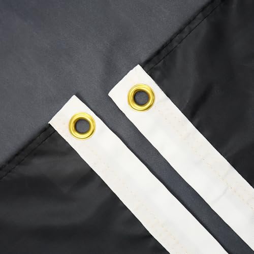 Drapeau noir polyester AZ FLAG avec oeillets métalliques 150x90 - 3