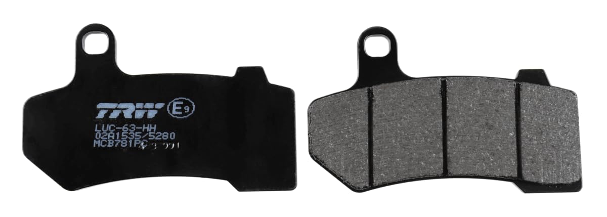 TRW MCB781PC Performance Comfort Juego de Pastillas de Freno para Harley-Davidson FLTR 2008-2008 Eje delantero, Eje trasero y otras motos