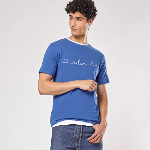 Image of Nobero 100% Cotton T Shirts for Men Stylish | Regular Fit | Graphic Printed T Shirts for Men 180 GSM Combed Cotton | Round Neck Half Sleeve | Pack of 3