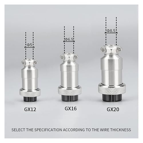 Conectores GX16 de 3 pines impermeables para cables automotrices 4
