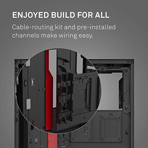 NZXT H510 Compact ATX MidTower PC Gaming Case Front I/O USB TypeC Port Tempered Glass Side