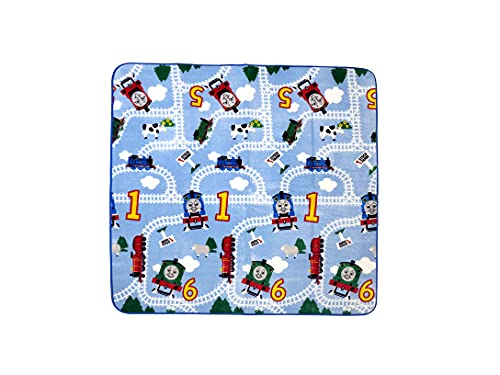 大島屋 フランネルラグ きかんしゃトーマス あそべるラグ 約 185×185cm