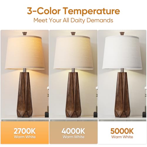 WIHTU Modern Table Lamp Resin Desk Lamp 3 Color Temperature - Image 3