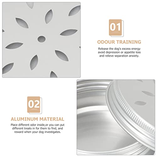 VILLCASE 10pcs Dog Scent Training Container Tins with Lids for Scent Training and Snuffle Activities Aluminum Dog Odor Tools for Improving Smell Skills and Reducing Anxiety - Image 4