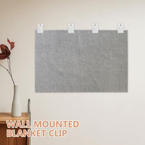 Accrocher une couverture lourde au mur : pinces de fixation robustes - 6