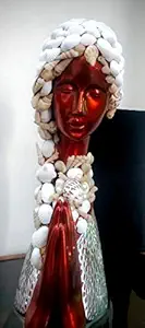 KraftVilla Decorative Welcome Girls Made Plaster of Paris | Durable Product Welcome Your Guest in