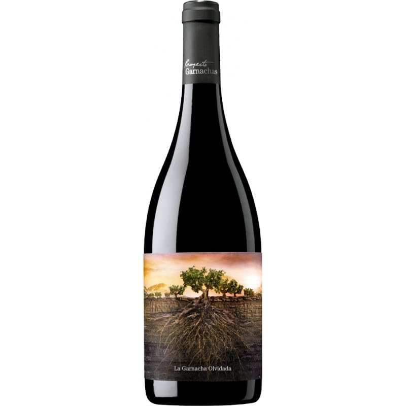 La Garnacha Olvidada de Aragón: Vino tinto de color cereza maduro, con aromas de cacao y frutos del bosque. Taninos amables y maduros, sabor pleno y sabroso (Pack de 2 Botellas)