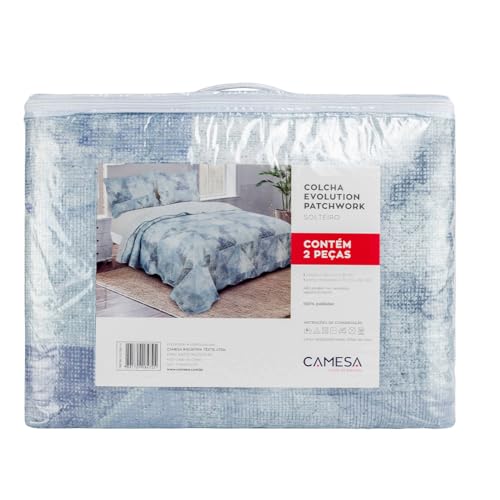 Colcha Kit Cobre Leito Solteiro Evolution Patchwork 230x160 Camesa - Tristan