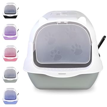 Caixa Areia Fechada Gato Autolimpante Grande Banheiro Pá