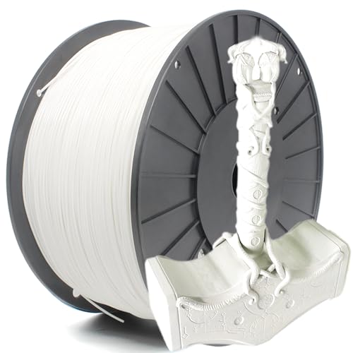 Image of Reprapper White PLA Filament for 3D Printer 1.75mm (± 0.03mm) 9.9lb (3kg) | Premium Easy-to-Print PLA Material, Smooth & Reliable Printing, Excellent Compatibility with Most FDM 3D Printers